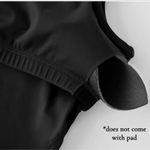 Women's Black Sports Bra Top FREE SHIPPING Size M Photo 3