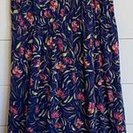 French Grey Halter‎ Crochet‑trim Blue Pink floral Maxi Dress L Photo 11