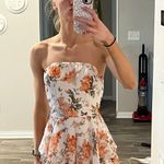 Hello Molly Orange and white floral  dress Photo 0