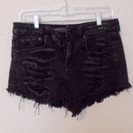 American Eagle Black High Waisted Jean Shorts Photo 0