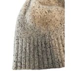 Gray Knit Ribbed Winter Beanie Hat Women Sz OS Photo 1