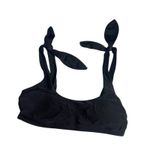 Xhilaration  Bralette Bikini Swim Suit Top Shoulder Tie - Black Size XS Photo 2