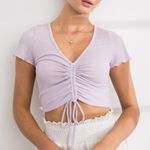 PaperMoon EVELYN FRONT STRING CROP TOP Photo 10