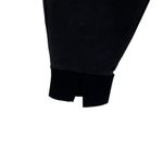 Theory Double Knit Jersey Slouchy Jogger Pants Split Hem Ankle Black Large Photo 7