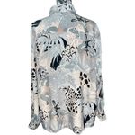 Alfred Dunner Abstract Jungle Print Button Down Blouse Black Size undefined Photo 1
