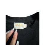 Nation Ltd Michelle Black Ribbed Puff Sleeve Long Sleeve Top Women's Size S Photo 2