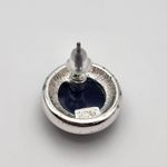 LC Lauren Conrad Silver & Blue Stud Earrings Photo 3