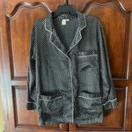 Victoria's Secret Vintage Victoria’s Secret Gold Label Polka Dot Satin Button Down PJ Top Photo 4