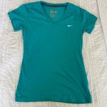 Nike Teal Dr-Fit V-neck Shirt Photo 0