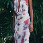 ZARA  floral  Halter Neck Maxi Dress Photo 2
