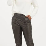 Spanx leather like jogger noir black Photo 0
