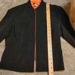 Positive Attitude Petite Size 14 Coral Black Blazer Open Career Business Top Photo 2