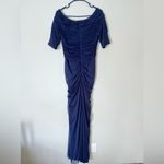 Tadashi Shoji Asymmetric Ruched Sleeve Gown Photo 3