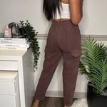 PacSun Womens Brown Elastic Waist Cargos Photo 4