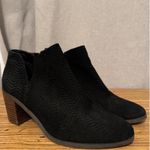 Lucky Brand sz 7.5 Womens Black Chunky Heel Zip Up Ankle Booties Fall Western Photo 8