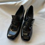 Coutgo Penny Loafers Chunky Block Heels Square Toe Shoes Black 11 NWT Photo 1