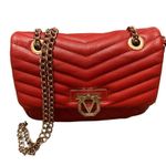 Mario Valentino  red quilted vegan leather mini handbag Photo 3