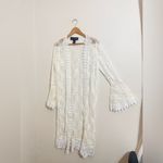 Polly & Esther POLLI Y ESTHER  Cream Lace Kimono Cardigan Photo 4