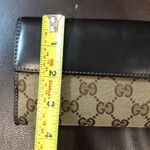 Gucci Authentic GG Monogram Canvas Leather Heart Continental Full Length Wallet Photo 10