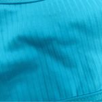 California Waves  Ribbed Bralette Bikini Swim Top Adjustable Straps Blue Medium Photo 5