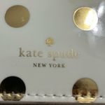 Kate Spade  Gold Polka Dot Pencil‎ Case with Ruler Cosmetic Case Photo 2