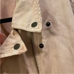 Free People  Light Pink Denim Motorcycle Style Jacket Photo 10