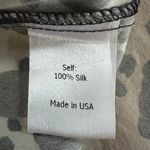 La Ligne 100% Silk Lou Shirred Smocked Midi Dress in Leopard Print Size L Tan Size L Photo 6