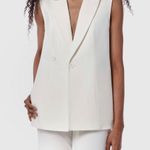 Anthropologie NWT  Maison d’ Amelie Sleeveless White Blazer Photo 0