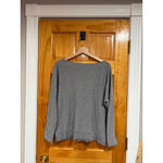 Vince  100% Cotton Long Sleeve Crew Neck Tee Shirt Top Gray M Minimalist Luxury B Photo 3
