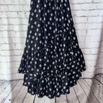 Blue Rain High Low Maxi Dress with Front Slit Smocked Top Sleeves Off Shoulder Photo 5