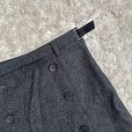 Gap Vintage Y2K Sz 2 European Fit Italian Wool Felted Mini Skirt Gray Photo 3