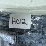 Vtg 90s Sz 12 28” Midi Denim Skirt Button Front Acid Wash Grunge Streetwear USA Blue Photo 9