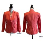 Talbots Blazer Jacket Pink Watermelon Salmon Pink Orange Size 2 Workwear Photo 9