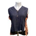 Naturally Yours Honolulu Hawaii Women’s Attached Vest Layered Blouse Size Medium Photo 4