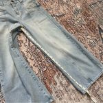 Free People We the Free Let Sunshine In Wide leg Cropped Jeans Sz 26 Light Wash Photo 6