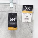 Lee High Rise Straight Leg Cropped Knit Pants Jeggings New Light Grey Women 22M Photo 6