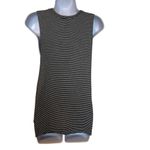 Honey Punch  Black White Stripe Sleeveless Top Shirt Medium Flowy Exaggerated Photo 1