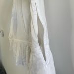 Tory Burch Bateau Top Women 10 White Boho Cottagecore Coastal Grandma Peasant Photo 8