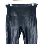 Spanx  Faux Leather Shine Leggings Womens M Black High Rise Stretch Slimming Photo 2