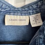 lemon grass Vintage  denim vest embroidered stars size small Photo 3