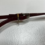 Brighton One World by Burndt Red Woven Leather Crossbody Bag Photo 4