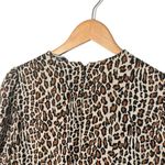ZARA  Leopard Print Mini Dress Size S Brown Animal Print Mob Wife Maximalist‎ Photo 5