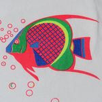Vintage 90s Cozumel Mexico Neon Fish Shirt White Photo 4