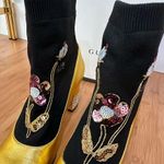 Gucci Metallic And Crystal Boots Photo 9