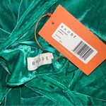 NWT RHODE Jemina Velvet Green Slip Midi Dress 0 in Emerald Photo 2
