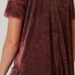 Free People We The Free Doran Crushed Velvet Short Sleeve Tee Photo 1
