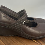 Merrell  Poppy Roast Mary Jane Wedge Heels Brown Leather Y2K Retro Women 8.5 Photo 0