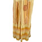 l*space L  Clara Maxi Dress Yellow Gold Stripe Sleeveless Tie Waist XL Boho NWT Photo 2