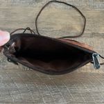 Vintage leather lightweight crossbody bag. Great for travel. Brown Photo 5