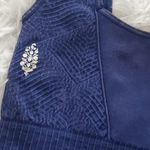 Free People NWOT  Good Karma Tile Textured Square Neck Bra Outerspace Photo 12